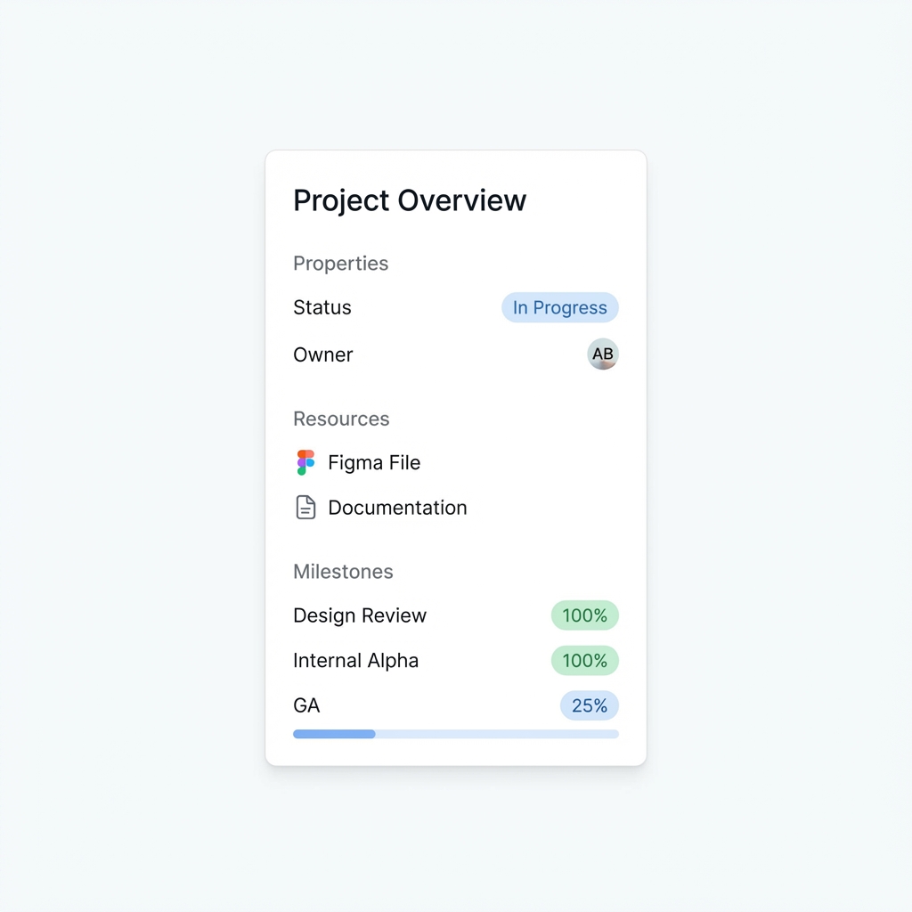 Project Overview UI