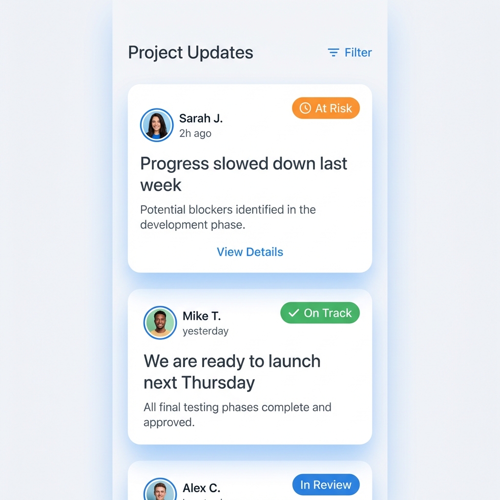 Project Updates UI